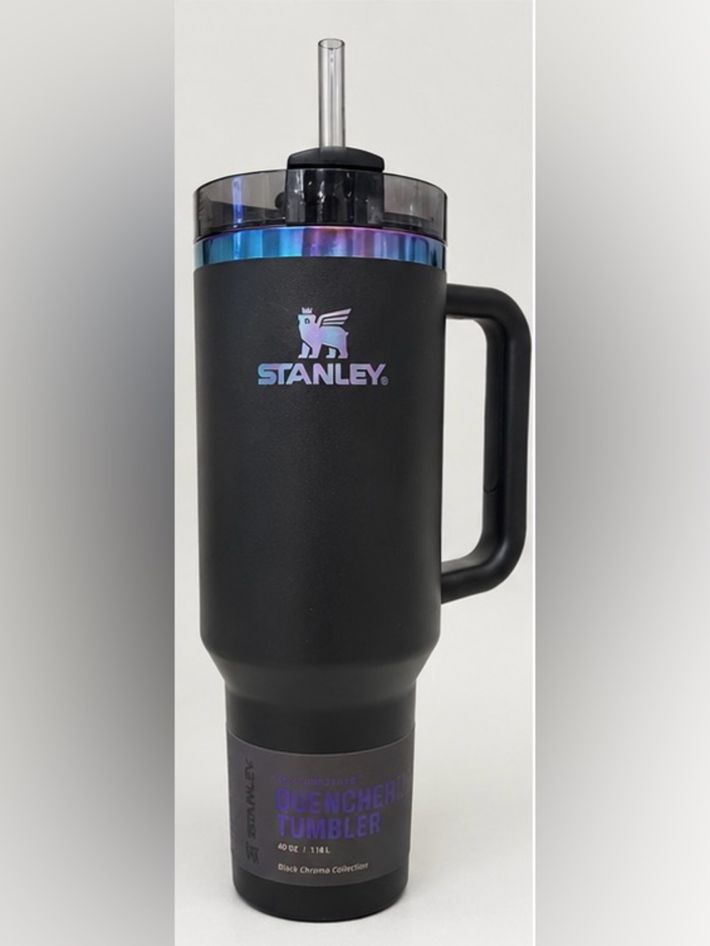 Stanley Adventure Quencher H2.0 FlowState Tumbler 40oz Black Chroma NEW with Tag